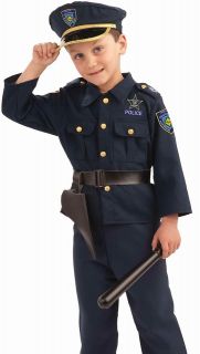 Kids Boys Police Officer Cop Halloween Costume L