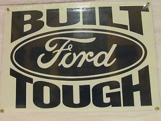Ande Rooney Vintage Built Ford Tough Sign Mechanic Shop Service Garage 