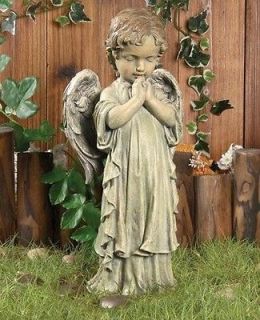 Praying Cherub Angel Garden Home Statue Outdoor Decor