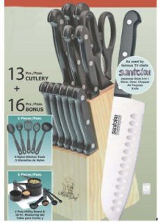 Masterchef Stainless Steel 29 Pc Knife / Kitchen Set with Wood Block