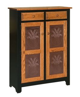 Amish Kitchen Pie Safe Jelly Cupboard Storage Cabinet Furniture Metal 