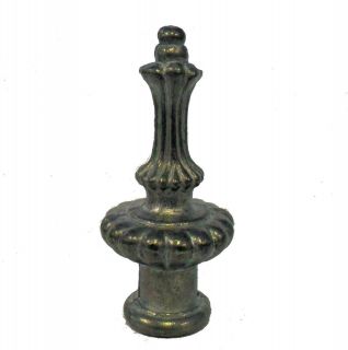 Lamp parts unfinished cast metal 2 1/4 lamp shade finial TV 672
