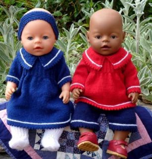 KNITTING PATTERN for making Baby Born Doll Clothes   Chelsea