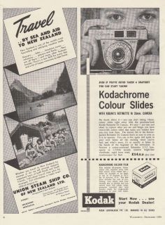 Vintage 1959 KODAK RETINETTE IA CAMERA Print Advertisement