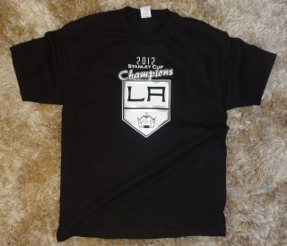 Los Angeles kings 2012 Stanley Cup Hockey L A Champions Black T shirt 
