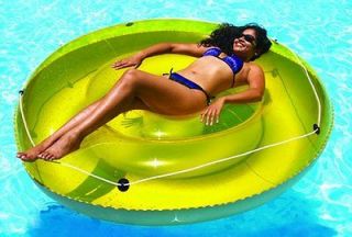 New Swimline 9050 Swimming Pool Sun Tan Lounger Island Float 