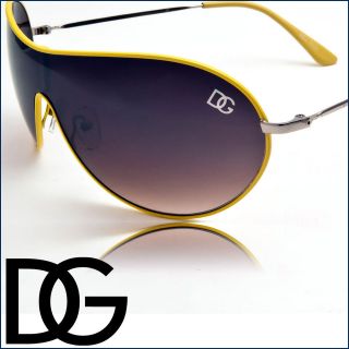 Yellow Mens DG Sunglasses Designer Neo Aviator Sunnies