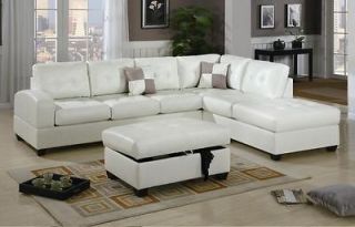 BONDED LEATHER SECTIONAL SOFA   NEW IN BOX, FREE DELIVERY   MANY COLOR 