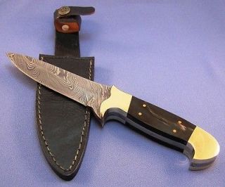   Custom Skinner Knife Full Tang 10” Quality with Leather Sheath