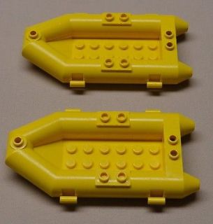 Lego Yellow Rubber Raft Boats CITY TOWN Minifig Lot