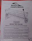 Brinly Lawn Aerator Model Set 400 BH Manual