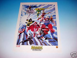 AVENGERS Lithograph by Artist ALEX ROSS Earths Mightiest Heroes 
