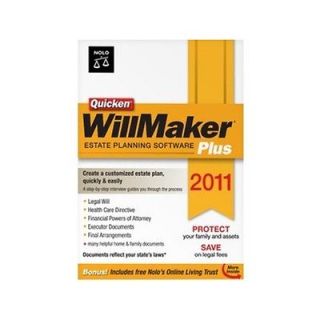 NEW Nolo Quicken WillMaker 2011 Plus Estate Planning Software for PC