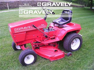 Gravely 16 G professional riding mower stickers