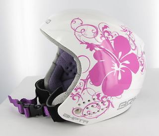 Briko Rookie Pink Flowers Helmet 54cm w/ Briko Jr Cup White/Pink 