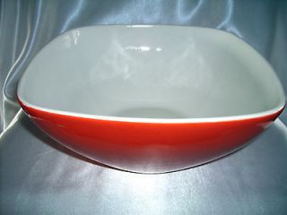 EARTHENWARE ORANGE LARGE PASTA OR SALAD BOWL MADE EXCLUSIVELY FOR PIER 