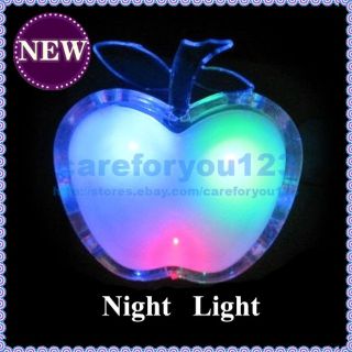   Apple Shaped Kid Mood LED Wall Lamp Night Light Home Party Decoration