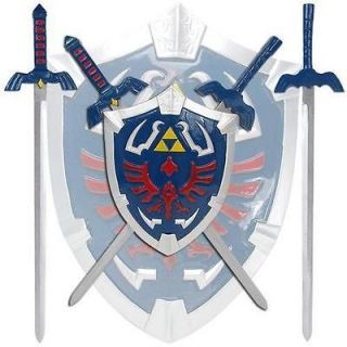 Legendary Zelda Hylian Master Shield & Swords Costume Cosplay Wall 