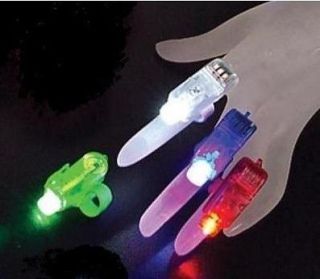   offer 4 PCS Finger LED Lights Beam Torch Bright 4 colors dance floor