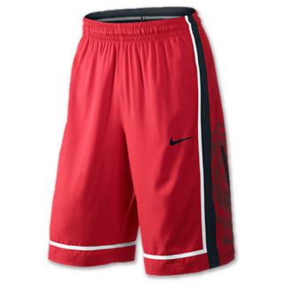 Nike LeBron James Game Time Mens Basketball Shorts Blk/Wht/Red 