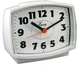 Equity 33100 Electric Analog Quartz Alarm Clock w/ Ascending Alarm
