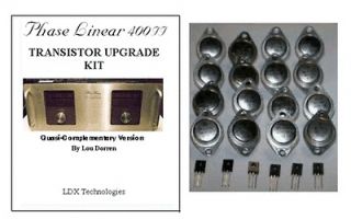 Phase Linear 400 II Amplifier Upgrade and Repair Transistor Kit