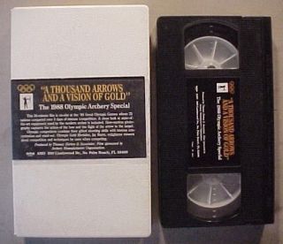 1988 OLYMPICS ARCHERY SEOUL KOREA VHS~ARCHER BOW TARGET/GOLD MEDALIST 