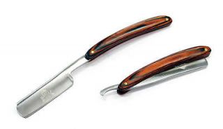 NEW 9.5 Brown Wood Barber Straight Razor Knife