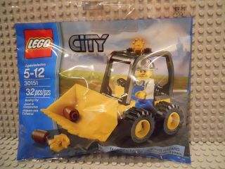 LEGO CITY (30151) Mining Bulldozer Mini Figures Poly Bag New Rare VHTF 