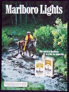 Marlboro Lights Cigarettes 1996 print ad / magazine advertisement 