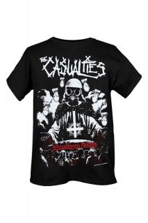 SICK NEW The Casualties Gasmask Cross T Shirt Size 2XL