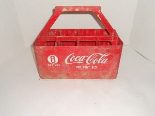 Vintage Rare Coca Cola 1 Pint 8 Pack Bottle Plastic Carrier from a PA 