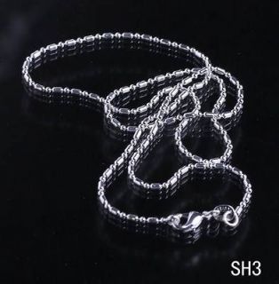   30 Silver Italy Chain Link Lobster Clasps Necklace Fit Pendants SH3