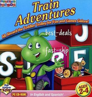 Train Adventures For Kids PC CD ROM Game New Ages 2 4