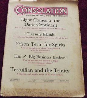 The Consolation Magazine AUGUST 2, 1944 Watchtower Jehovah IBSA