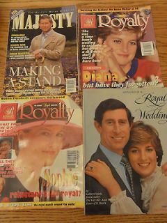   Royalty Magazines Majesty Magazine & Royal Wedding Book by Spink