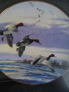 1988 David Maass RIPPLED LANDING Ducks Taking Flight Ltd Ed Plate
