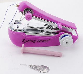 Mini Portable Cordless Hand Held Clothes QUICK REPAIR Sewing Machines 