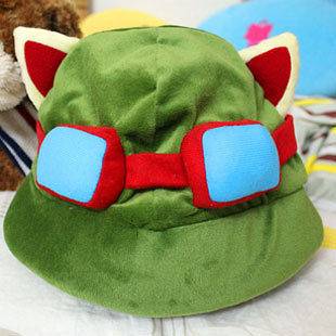 New Fashion League of Legends LOL Teemo Hat Cosplay (Army green)
