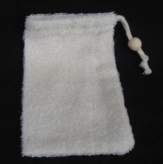 Natural Ramie Exfoliator / Soap Saver Bag / Keratosis Pilaris / Dry 