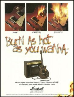 1996 JIM MARSHALL VALVESTATE VS100R GUITAR AMP AD 8X11 AMPLIFIER 