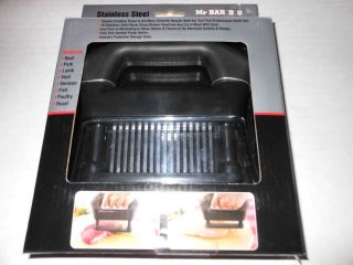 MR. BAR B Q STAINLESS STEEL MEAT TENDERIZER AND MARINADE TURBOCHARGER