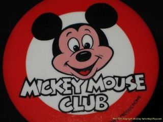   RESEARCH FUND 1970s 3 Disney Pinback Button MICKEY MOUSE CLUB