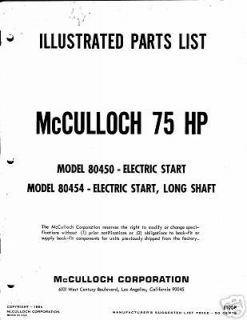 mcculloch outboard parts manual 75 hp