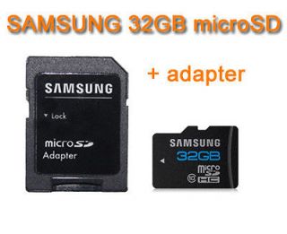   Genuine 32GB 32G Class 10 MicroSD SD SDHC TF Memory Card + Adapter