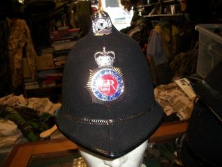 BRITISH BOBBY HELMET FROM MOD SURPLUS OBSOLETE TO NEED OR USE GREATER 