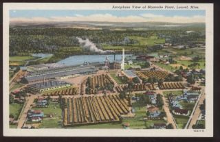 Postcard Laurel MS Masonite Plant Aerial View 1930s