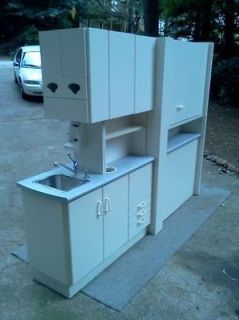 One Dental Center Island Cabinets with pass threw xray compartment 