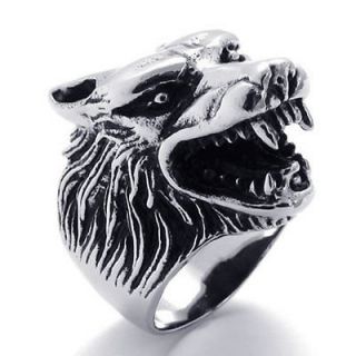 wolf ring in Mens Jewelry