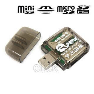   8GB 16GB MMC SD SDHC RS TF TFlash USB 2.0 Memory Card Reader Adapter